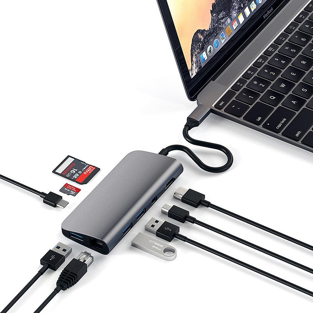 Satechi USB-C Multimedia Adapter Space Gray, Satechi, USB-C, Multimedia, Adapter, Space, Gray