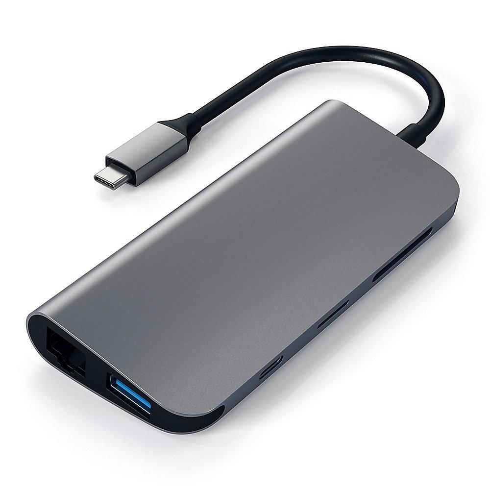 Satechi USB-C Multimedia Adapter Space Gray, Satechi, USB-C, Multimedia, Adapter, Space, Gray