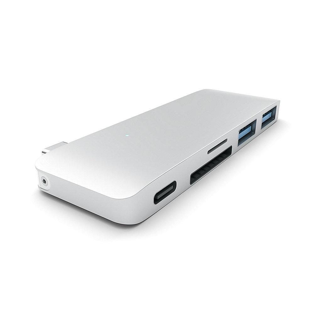 Satechi USB-C Passthrough Hub Silber für Macbook 12