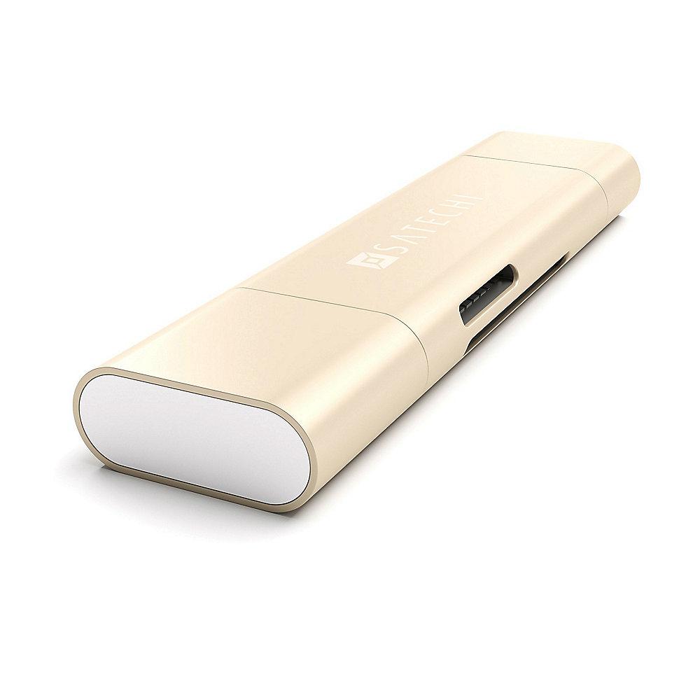 Satechi USB-C USB 3.0 und Micro/SD Card Reader Gold