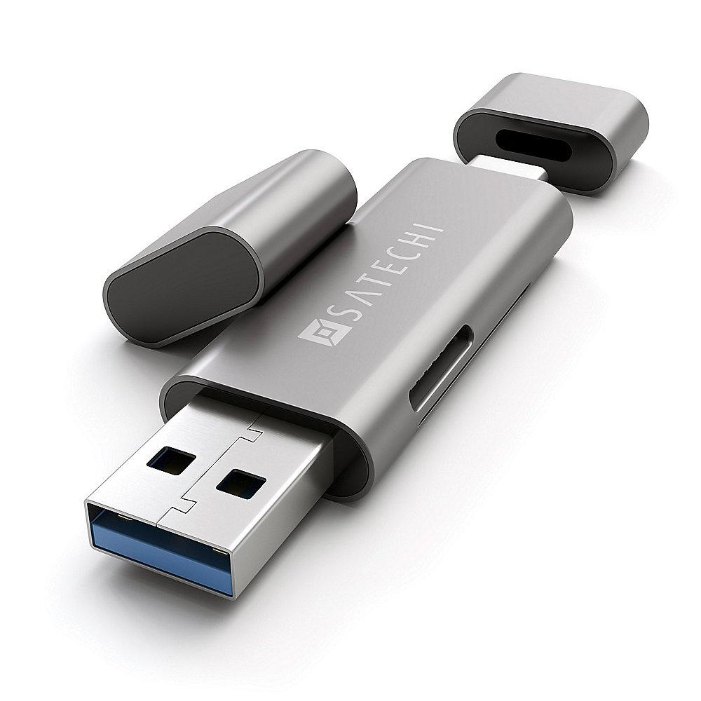 Satechi USB-C USB 3.0 und Micro/SD Card Reader Space Gray