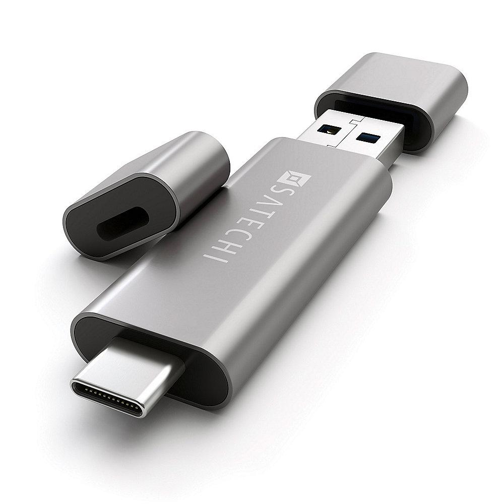 Satechi USB-C USB 3.0 und Micro/SD Card Reader Space Gray, Satechi, USB-C, USB, 3.0, Micro/SD, Card, Reader, Space, Gray