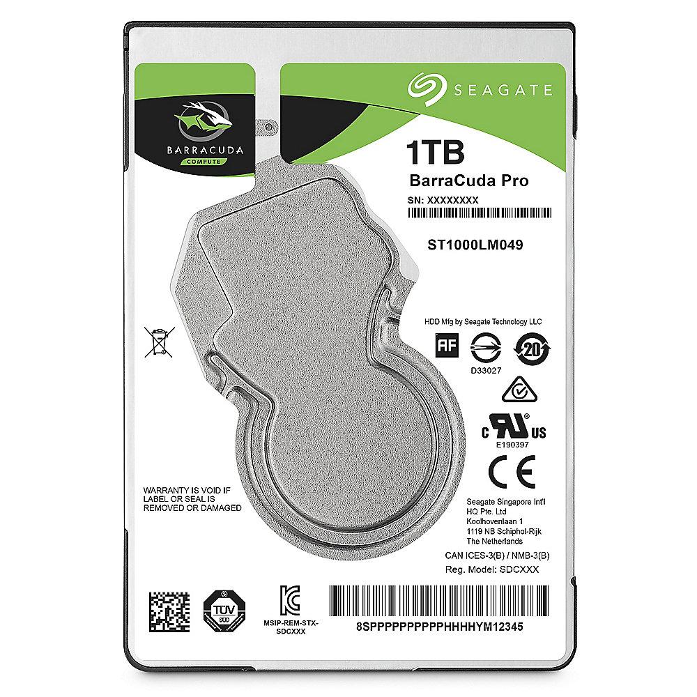 Seagate BarraCuda Pro HDD ST1000LM049 - 1TB 7200rpm 128MB 2.5zoll SATA600