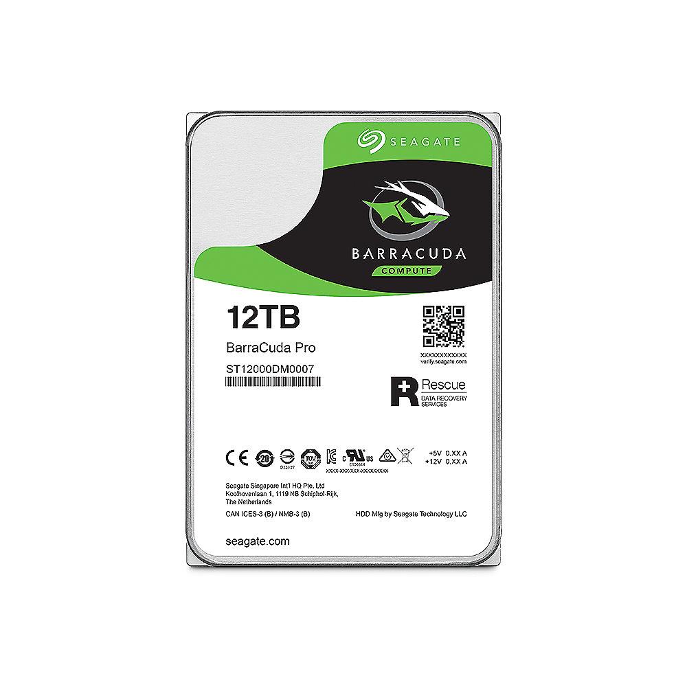 Seagate BarraCuda Pro HDD ST12000DM0007 - 12TB 7200rpm 3.5zoll, Seagate, BarraCuda, Pro, HDD, ST12000DM0007, 12TB, 7200rpm, 3.5zoll