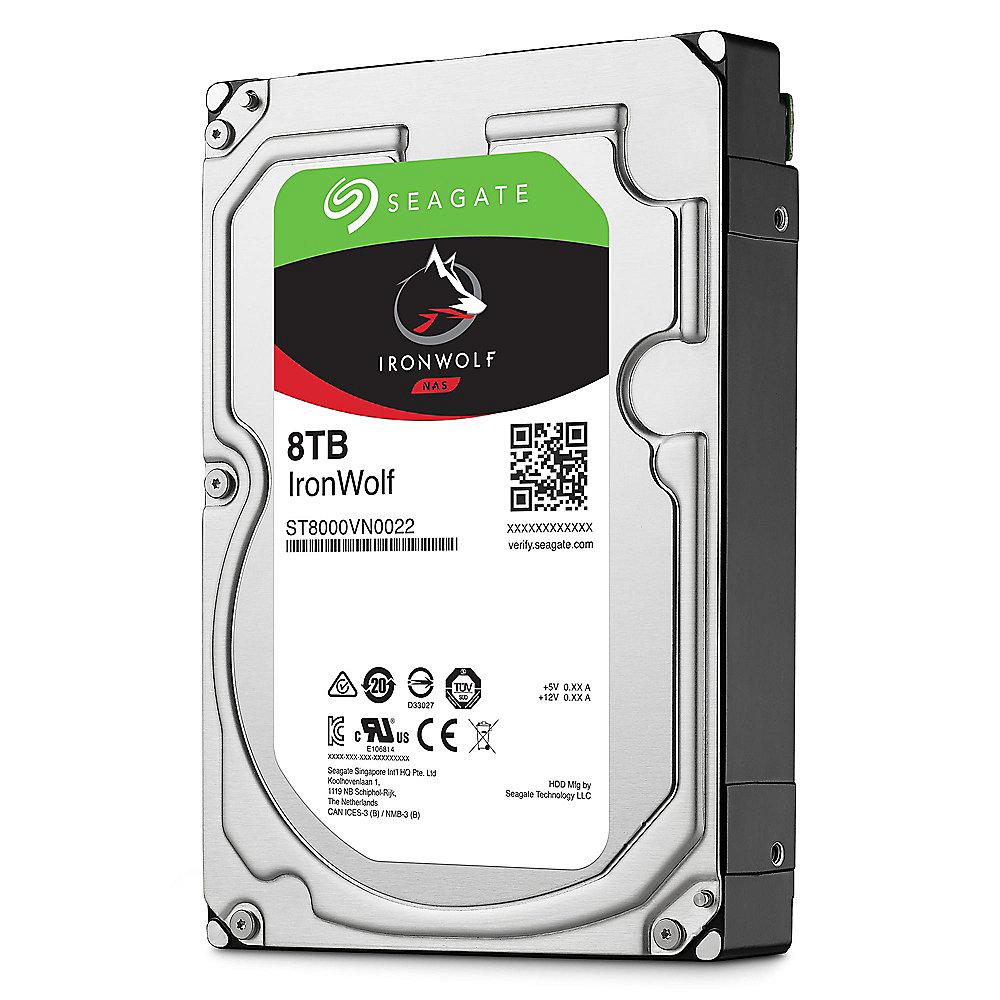 Seagate IronWolf NAS HDD ST8000VN0022 - 8TB 3.5zoll SATA600   2 Jahre Rescue