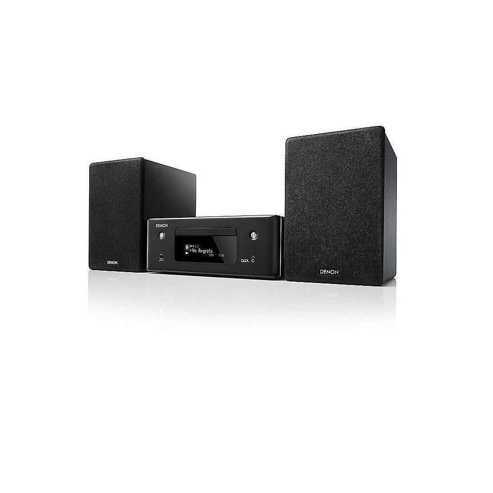 Set: Denon CEOL N10 CD-Kompaktanlage HEOS   HEOS 1 HS2, Schwarz