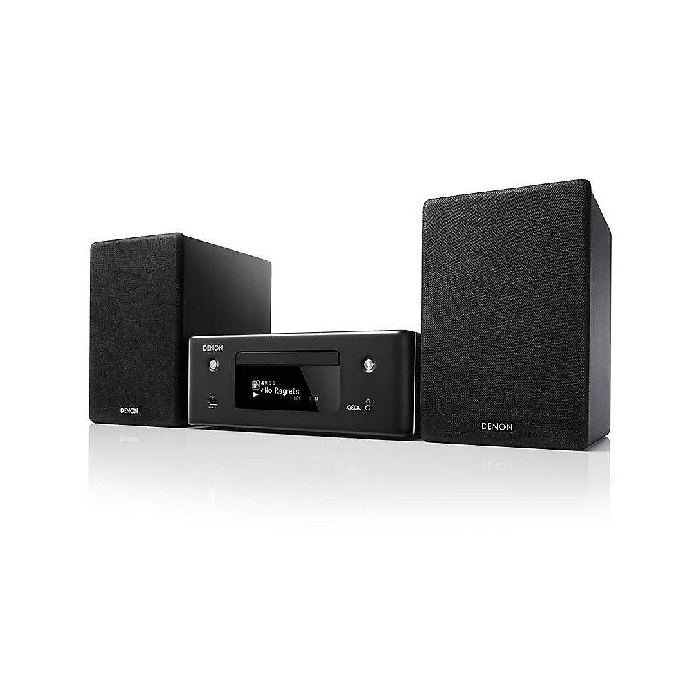 Set: Denon CEOL N10 CD-Kompaktanlage HEOS   HEOS 1 HS2, Schwarz