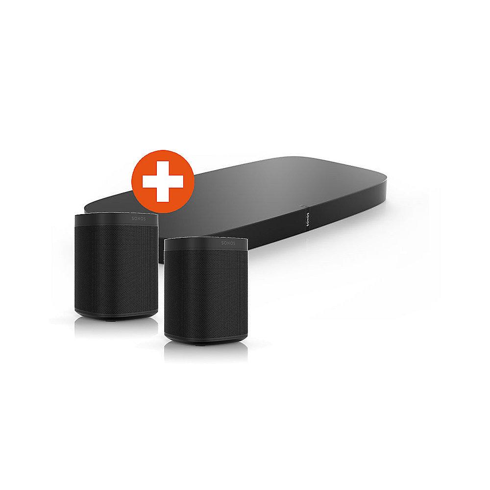 Set: Sonos PLAYBASE   Sonos ONE schwarz, Set:, Sonos, PLAYBASE, , Sonos, ONE, schwarz