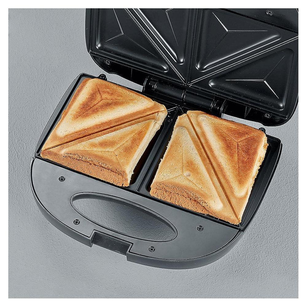 Severin SA 2969 Sandwich-Toaster Edelstahl-gebürstet-schwarz, Severin, SA, 2969, Sandwich-Toaster, Edelstahl-gebürstet-schwarz