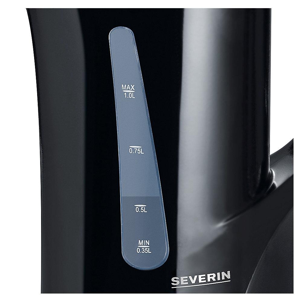 Severin WK 3363 Wasserkocher 1 Liter schwarz