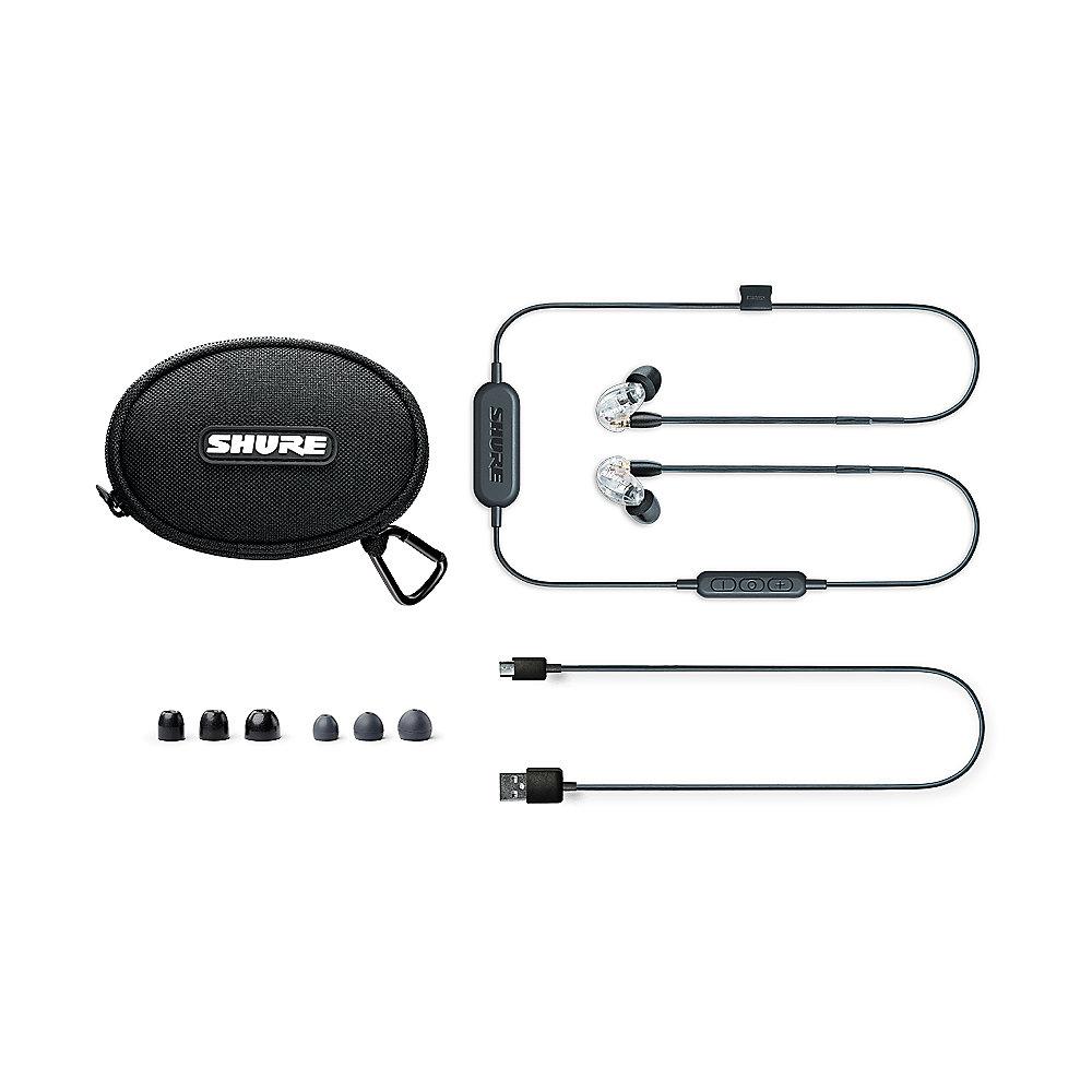 Shure SE215 Wireless Sound Isolating Ohrhörer, transparent