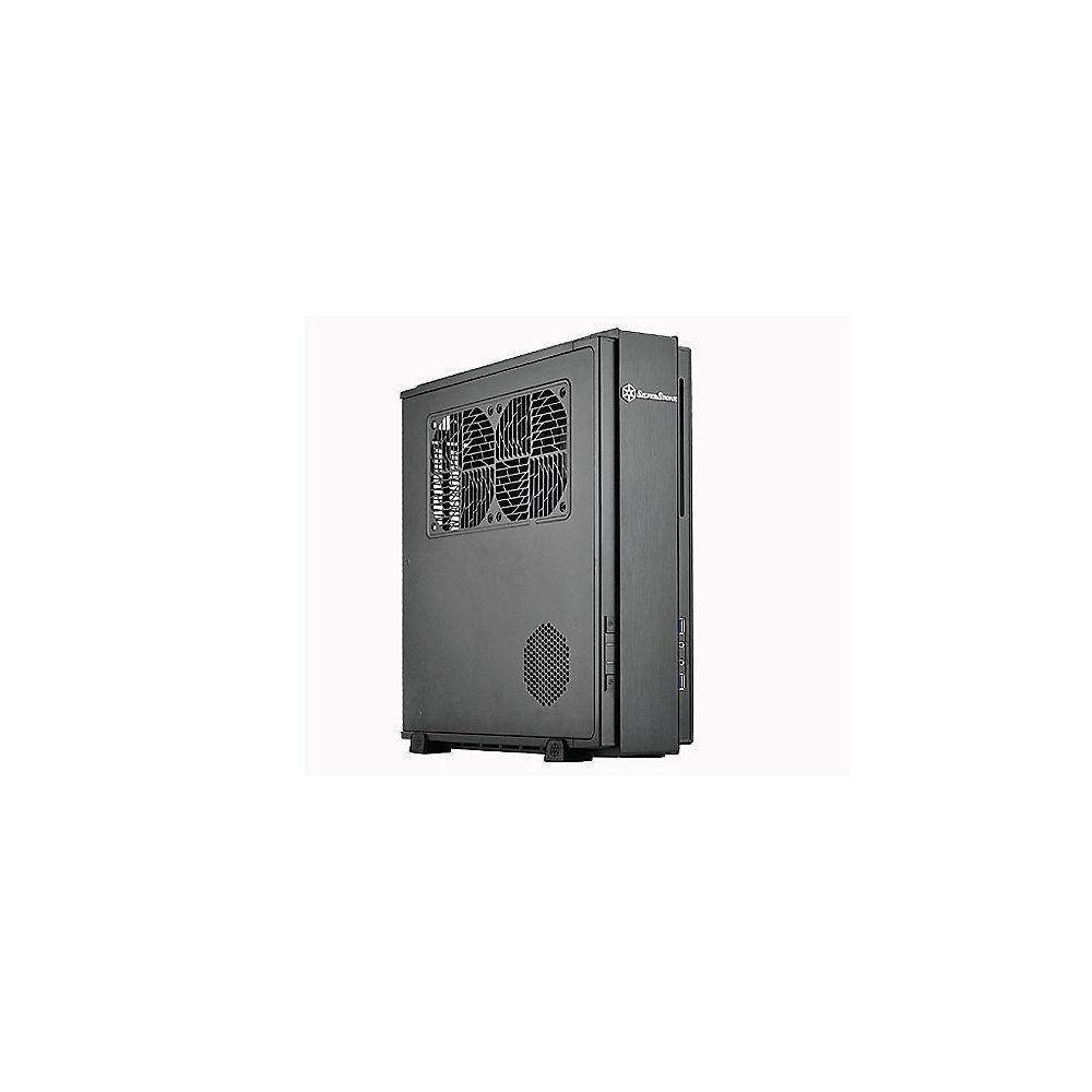 SilverStone Milo Slim HTPC Mini-ITX SST-ML07B USB3.0 Slot-in schwarz