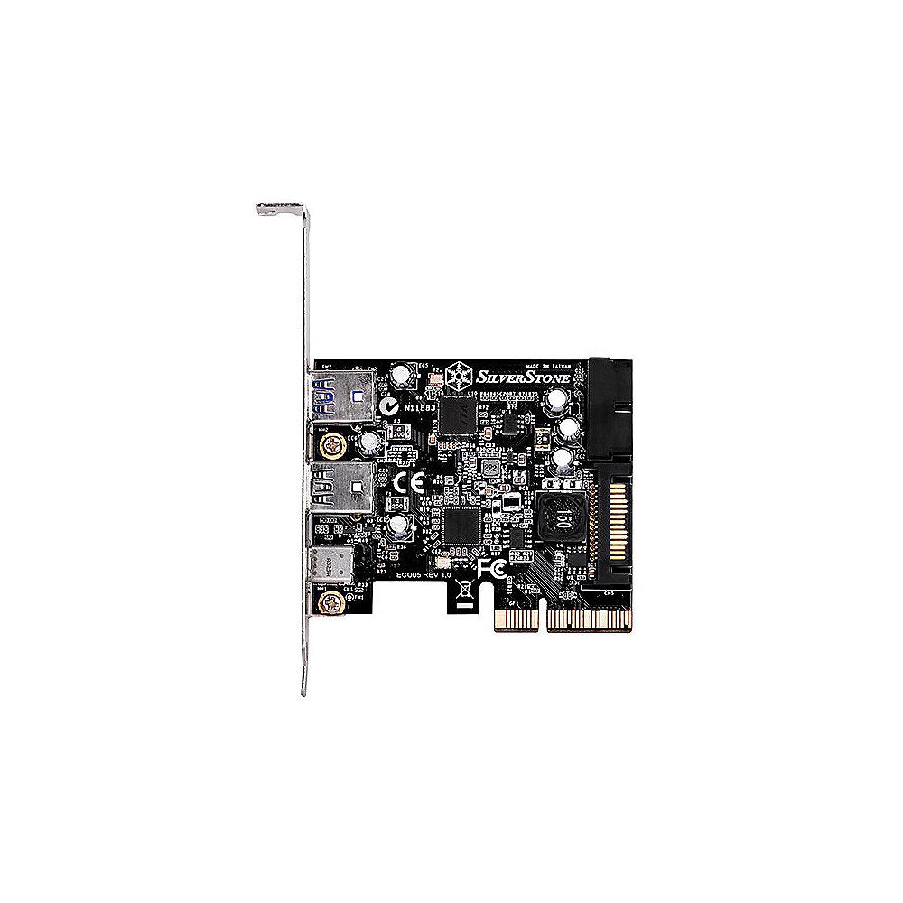 SilverStone PCI Express Karte SST-ECU05 4-Port USB 3.1 (TypC)