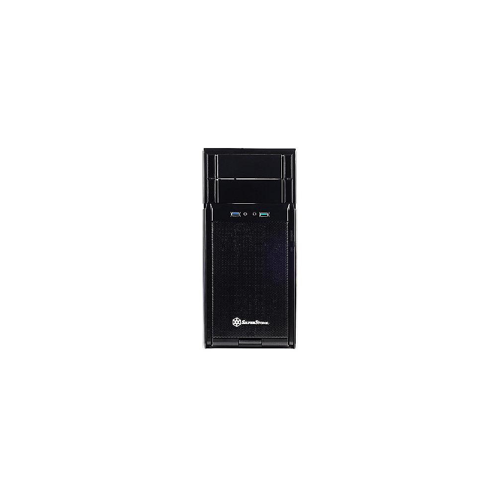 SilverStone Precision Series SST-PS08B USB 3.0 Mini-Tower schwarz, SilverStone, Precision, Series, SST-PS08B, USB, 3.0, Mini-Tower, schwarz