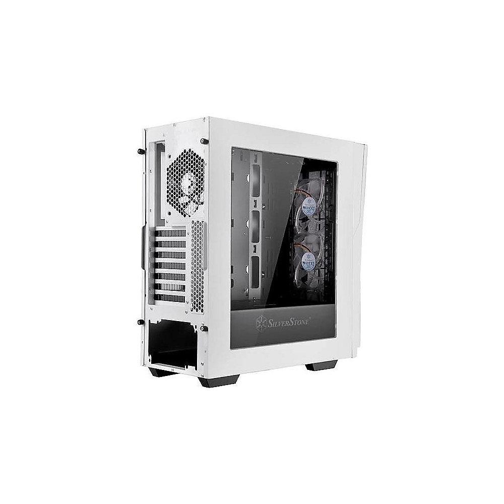 SilverStone Redline SST-RL06WS-PRO Midi Tower ATX Gehäuse USB3.0 weiß mit LED