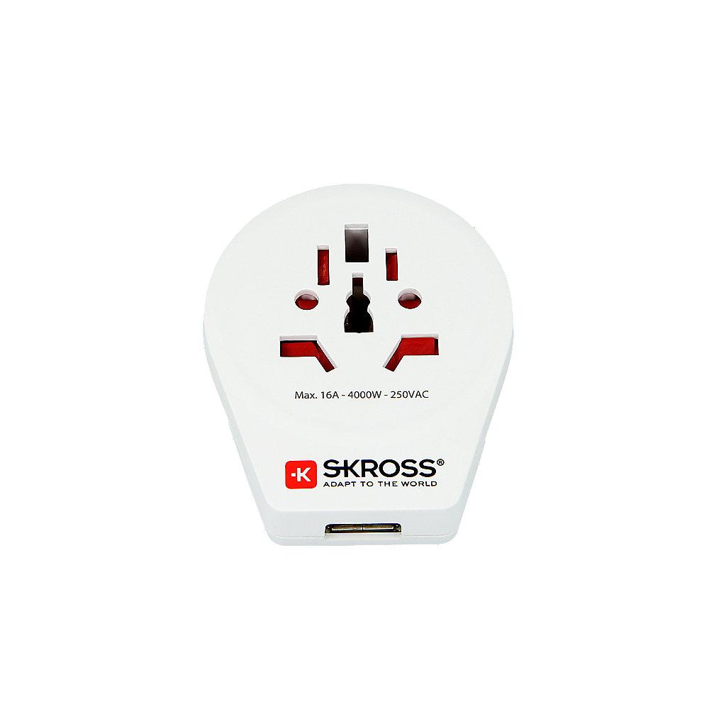 SKROSS Country Adapter World to Europe USB 1.500260, SKROSS, Country, Adapter, World, to, Europe, USB, 1.500260