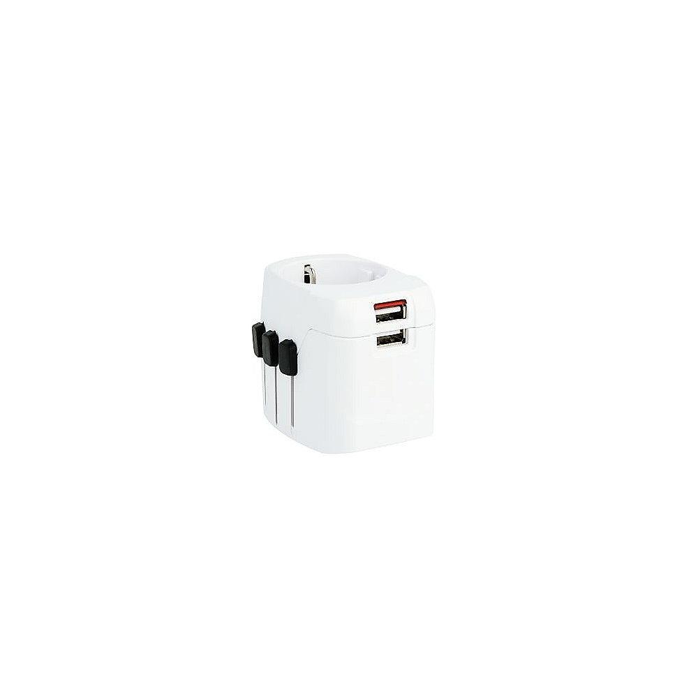 SKROSS World Adapter Pro Light USB 3-pol., SKROSS, World, Adapter, Pro, Light, USB, 3-pol.