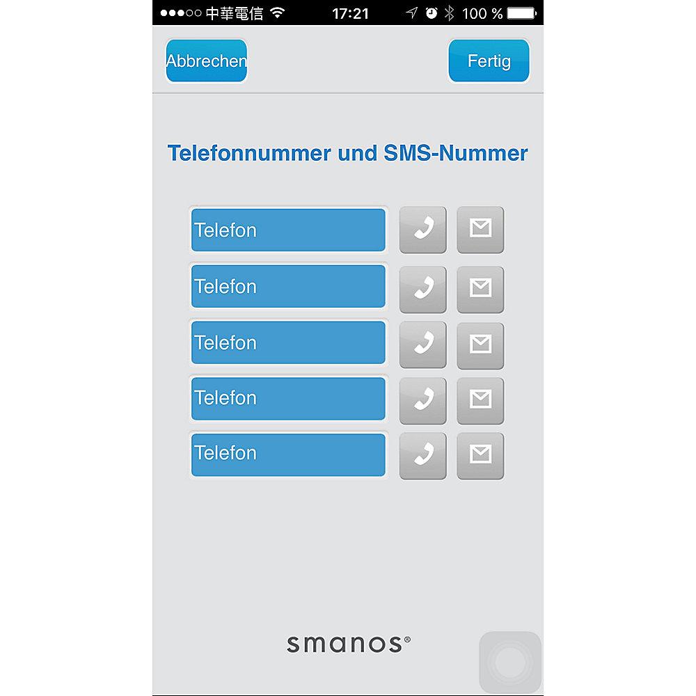 Smanos Funk Alarmanlage Kit X500 weiß GSM/SMS, Smanos, Funk, Alarmanlage, Kit, X500, weiß, GSM/SMS