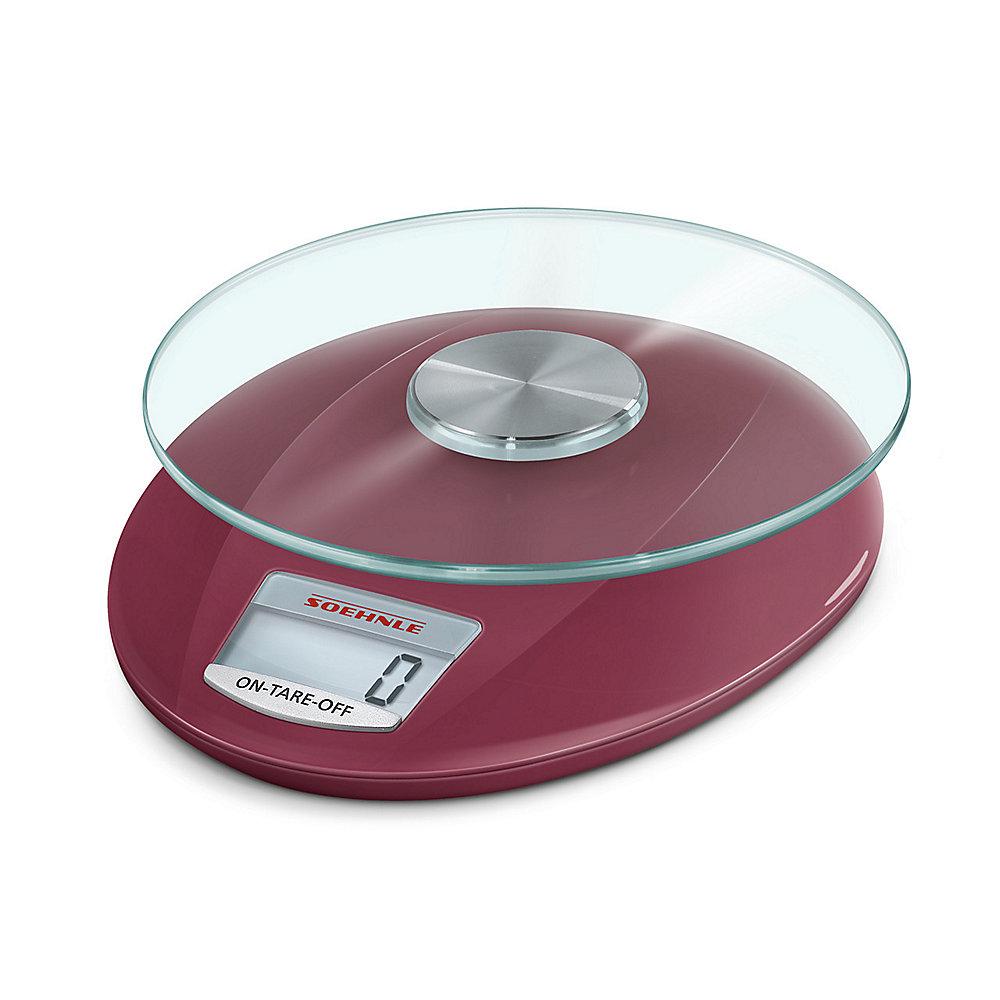 Soehnle 65858 Roma Digitale Küchenwaage Ruby Red