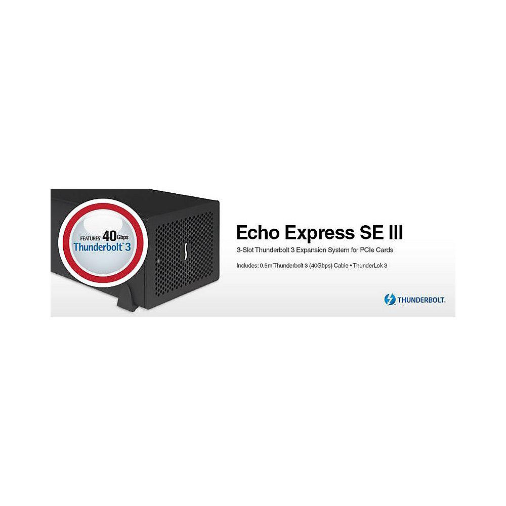Sonnet Echo Express SE III Thunderbolt 3, 3x PCIe 2.0, Sonnet, Echo, Express, SE, III, Thunderbolt, 3, 3x, PCIe, 2.0