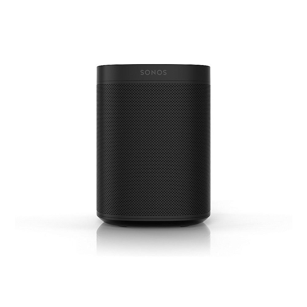 Sonos ONE schwarz kompakter Multiroom All-in-One Smart Speaker Sprachsteuerung