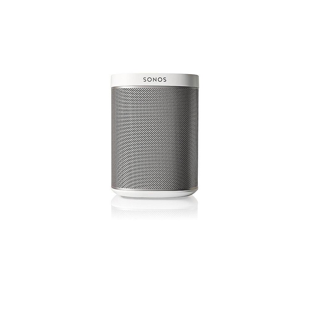 Sonos PLAY:1 weiß Paar Kompakter Multiroom Smart Speaker für Music Streaming