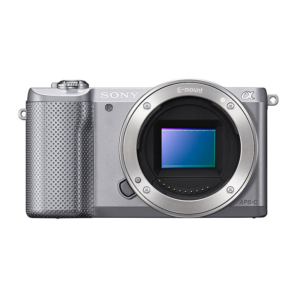 Sony Alpha 5000 Kit 16-50mm Systemkamera silber (ILCE-5000LS)