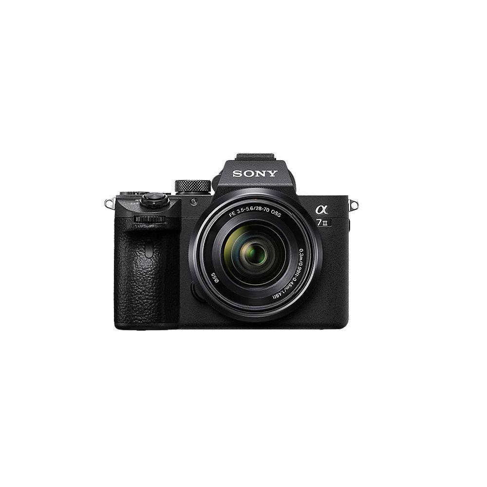 Sony Alpha 7 III Kit mit SEL-2870 Objektiv 28-70mm Systemkamera (ILCE-7M3K)