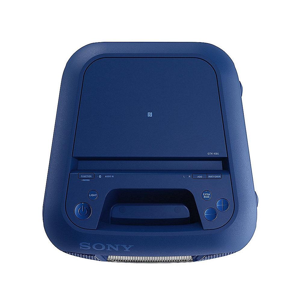 Sony GTK-XB5L One Box Party Soundsystem Bluetooth NFC blau, Sony, GTK-XB5L, One, Box, Party, Soundsystem, Bluetooth, NFC, blau