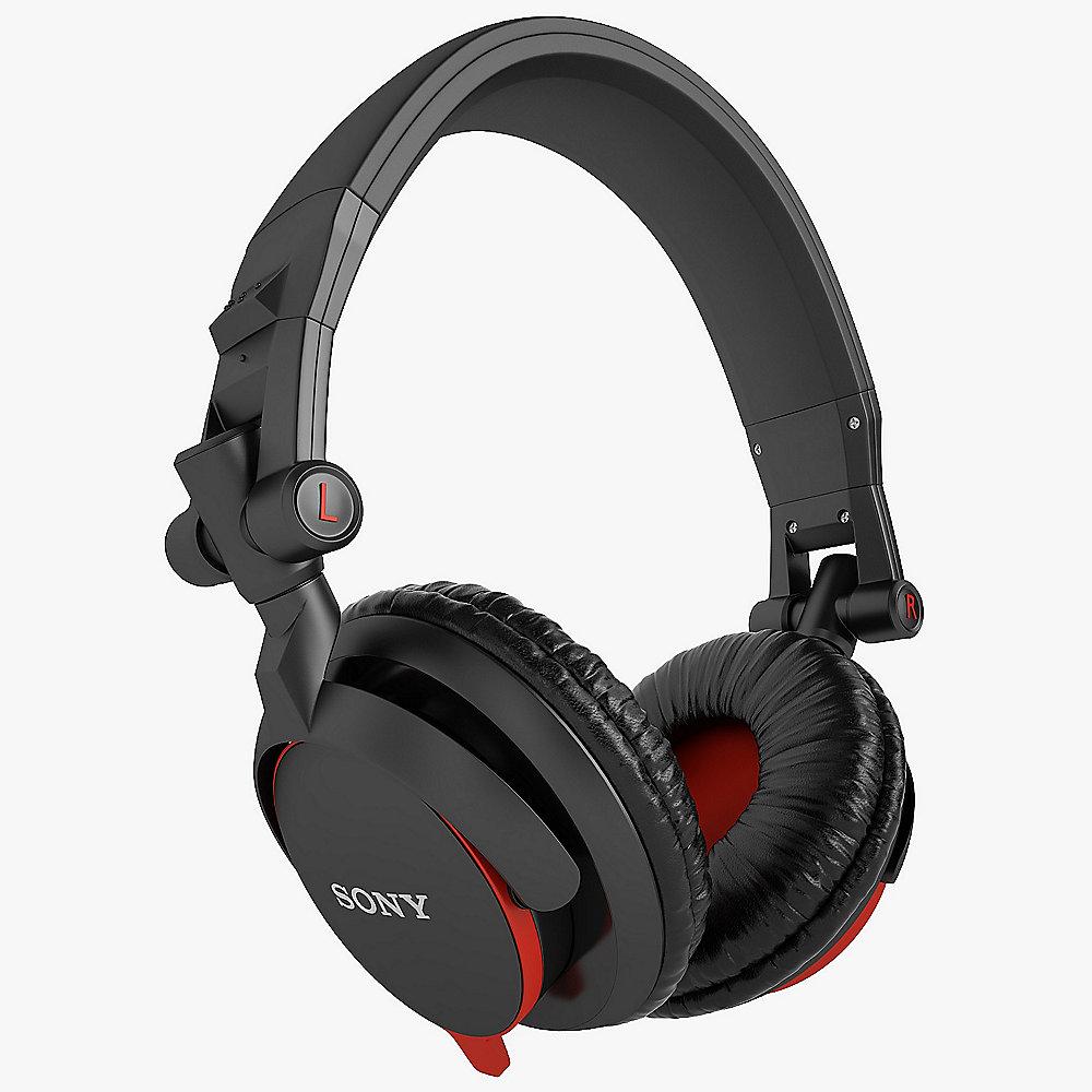 SONY MDR-V55R DJ Kopfhörer 40mm Treiber schwarz/rot