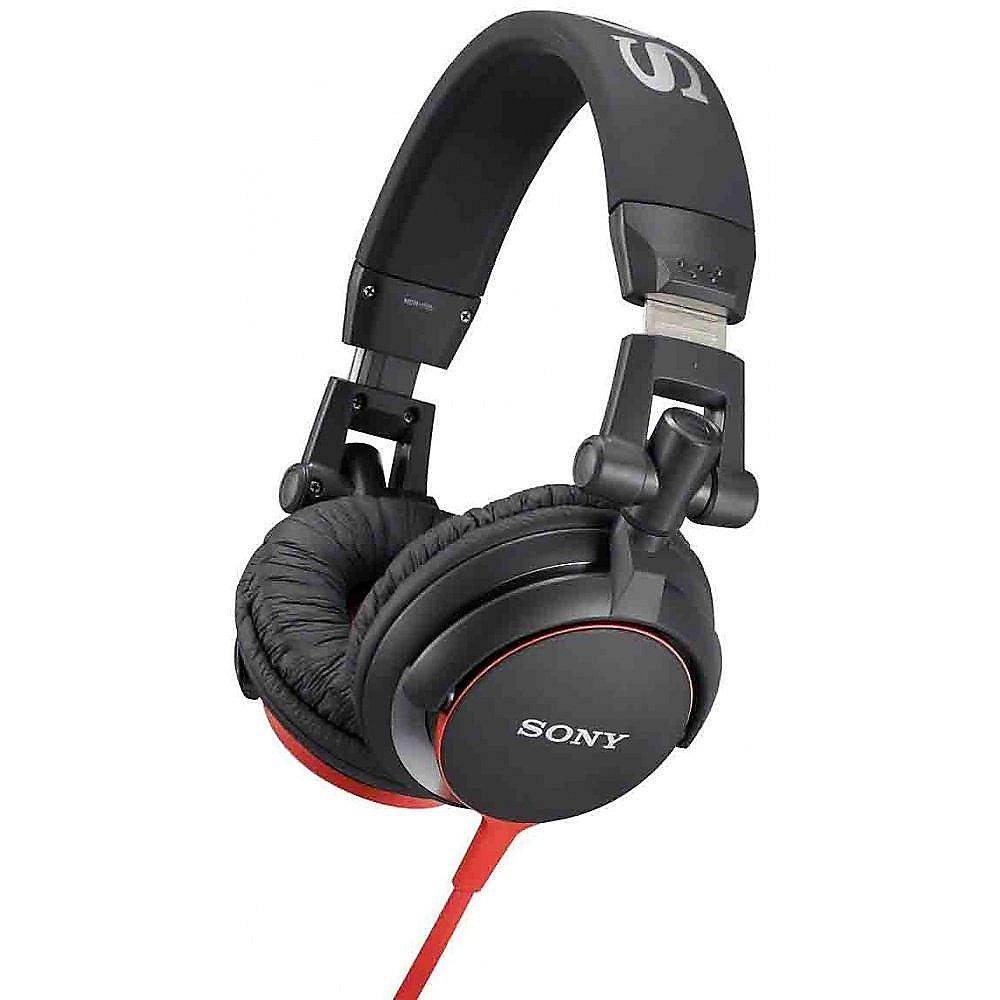SONY MDR-V55R DJ Kopfhörer 40mm Treiber schwarz/rot