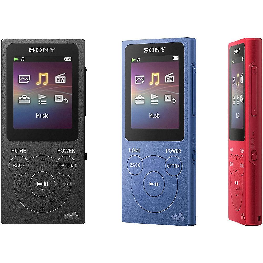 Sony NW-E394 Walkman 8GB MP3-Player (Fotos, UKW-Radio-Funktion) Rot