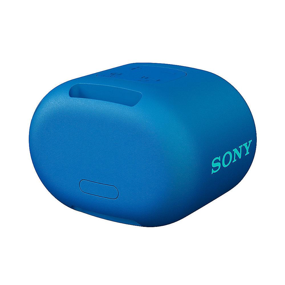 Sony SRS-XB01 tragbarer Bluetooth Lautspr. 6h Akku Spritzwassergesch. blau