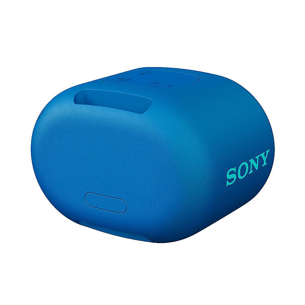 Sony SRS-XB01 tragbarer Bluetooth Lautspr. 6h Akku Spritzwassergesch. blau, Sony, SRS-XB01, tragbarer, Bluetooth, Lautspr., 6h, Akku, Spritzwassergesch., blau