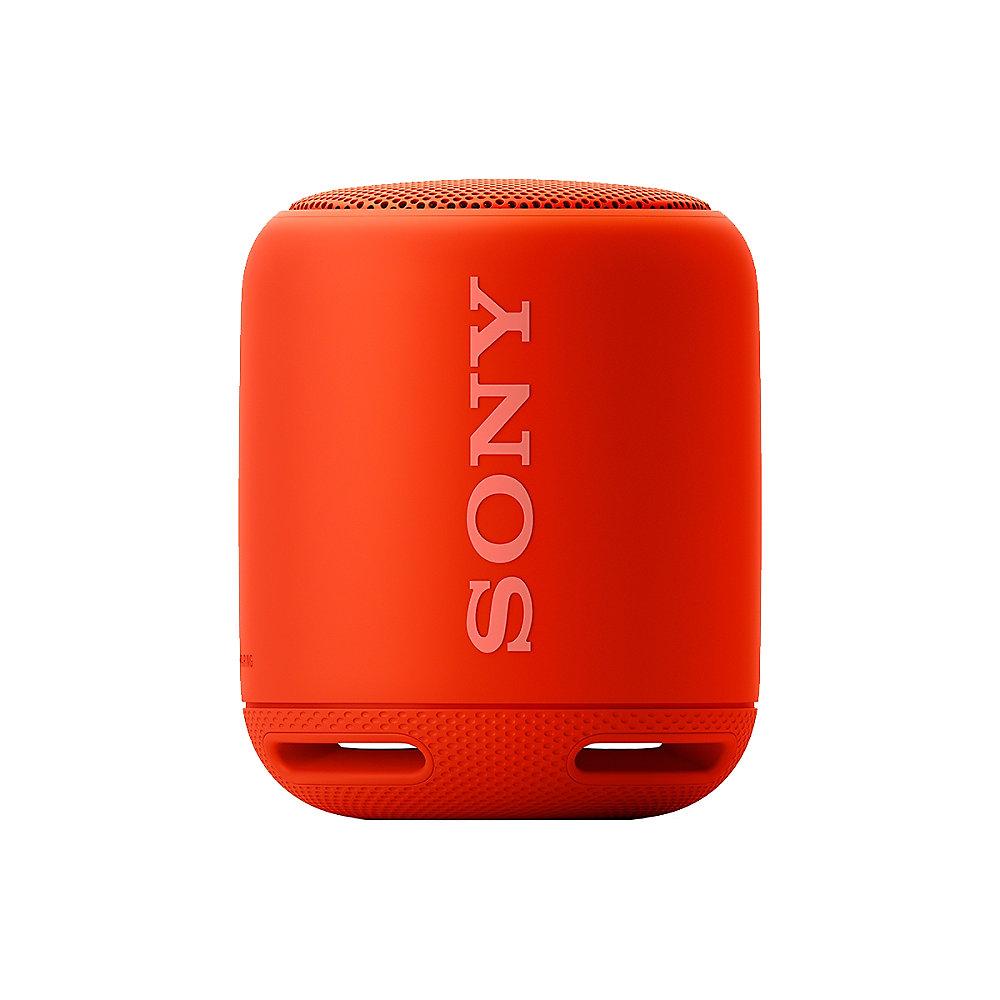 Sony SRS-XB10 tragbarer Lautsprecher (wasserabweisend, NFC, Bluetooth) rot