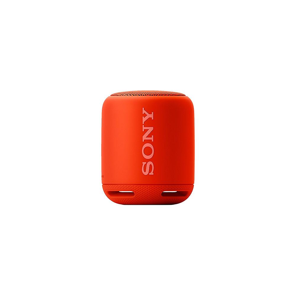 Sony SRS-XB10 tragbarer Lautsprecher (wasserabweisend, NFC, Bluetooth) rot