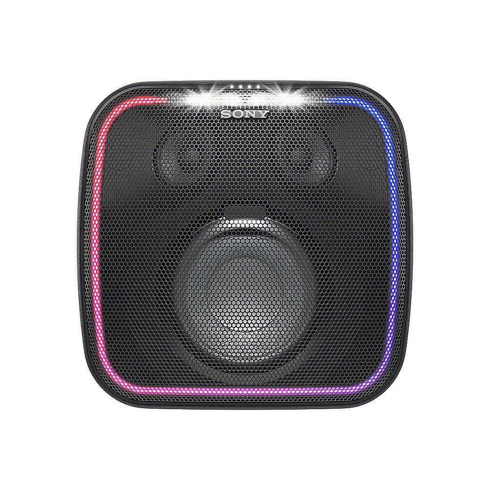 Sony SRS-XB501 Bluetooth Lautsprecher spritzwassergeschützt Lichteffekt schwarz