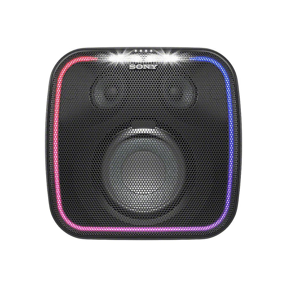 Sony SRS-XB501 Bluetooth Lautsprecher spritzwassergeschützt Lichteffekt schwarz