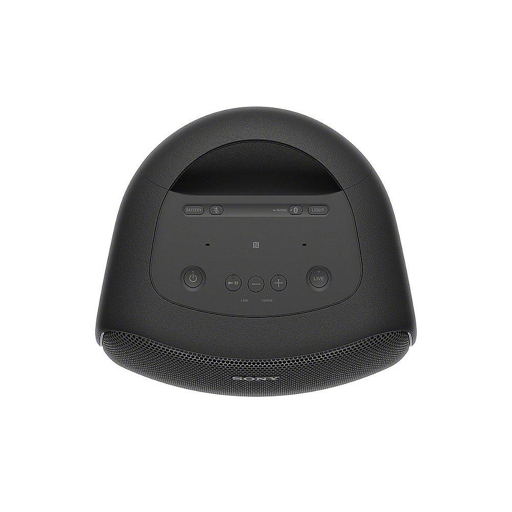 Sony SRS-XB501 Bluetooth Lautsprecher spritzwassergeschützt Lichteffekt schwarz