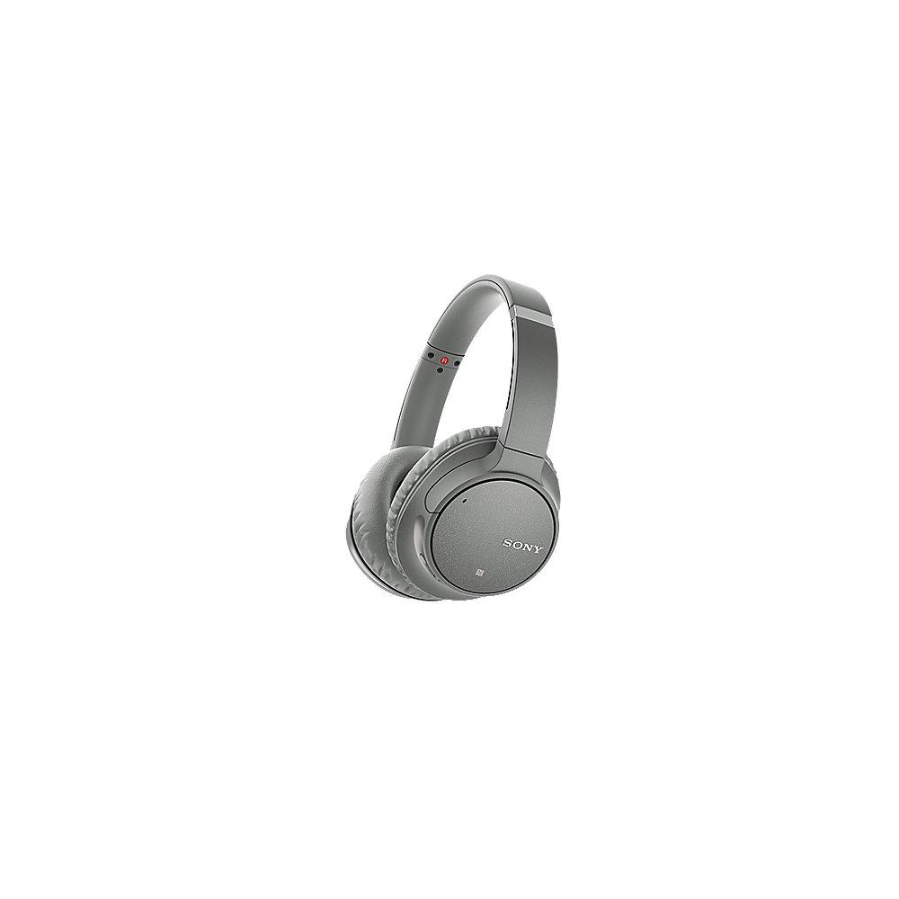 Sony WH-CH700N Over Ear Kopfhörer kabellos BT NC NFC Voice Assistent grau