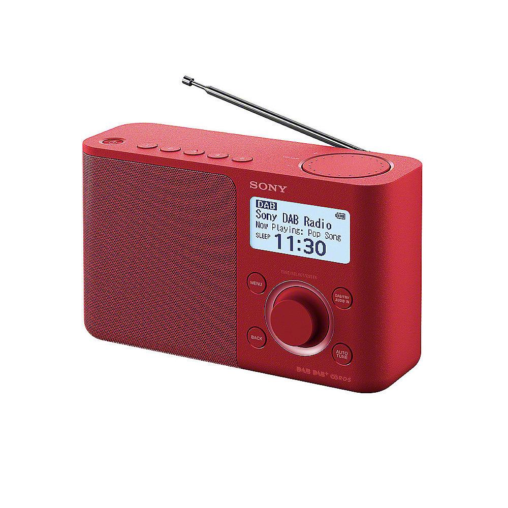 Sony XDR-S61DB Digitalradio UKW/DAB  Rot