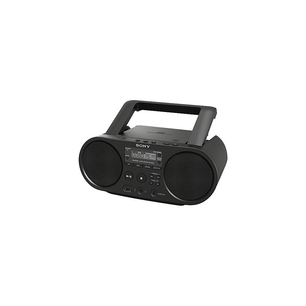 Sony ZS-PS50B CD-Boombox AM/FM mit USB schwarz