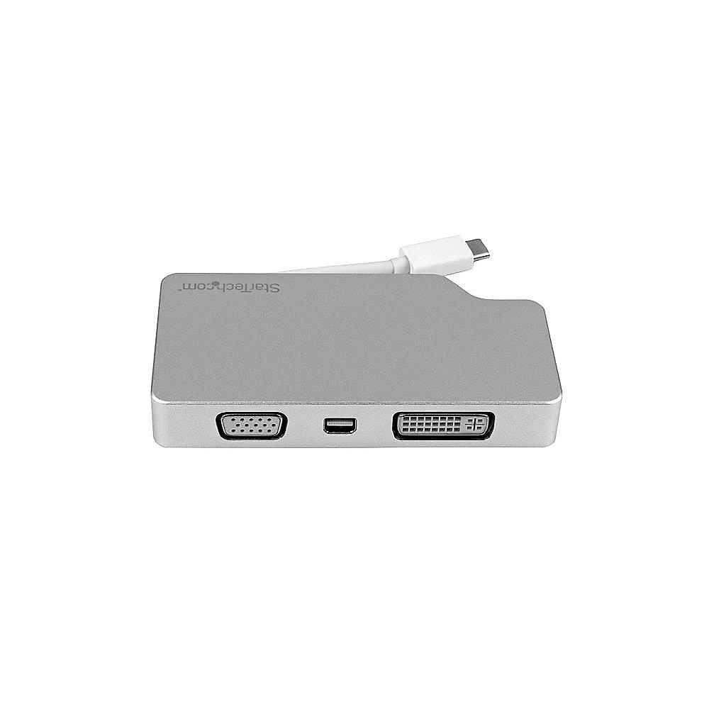 Startech 4-in1 USB-C Adapter 4K VGA/DVI/HDMI/mDisplayPort weiß