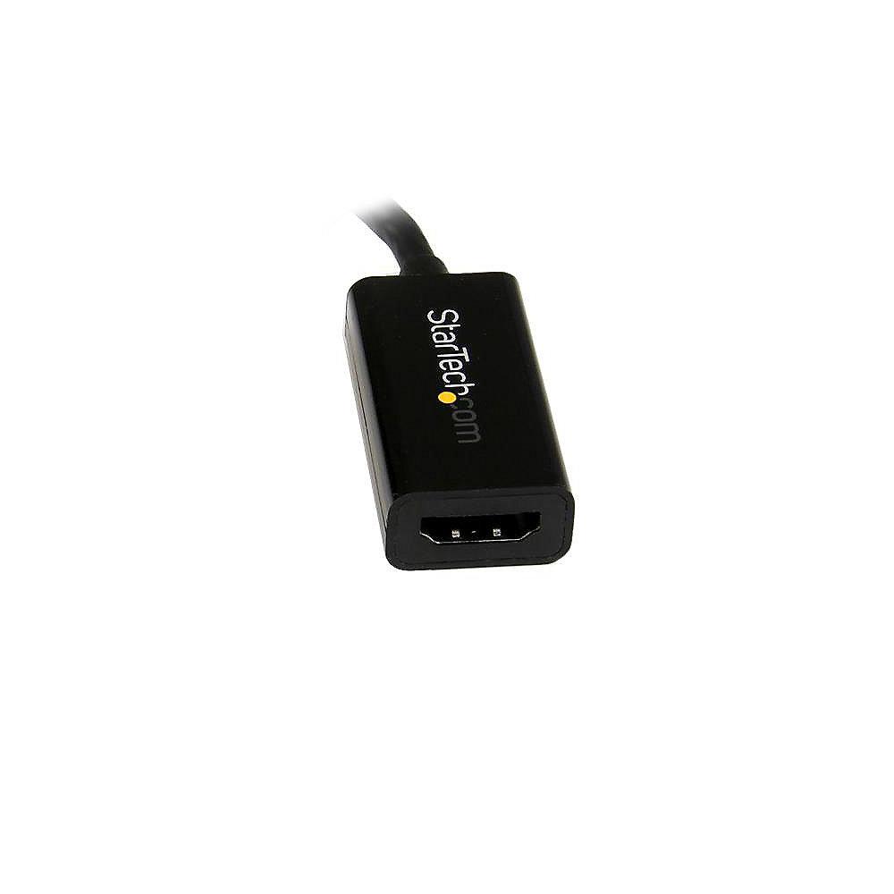 Startech Displayport Adapter 0,15m DP zu HDMI 4K aktiv St./Bu. schwarz