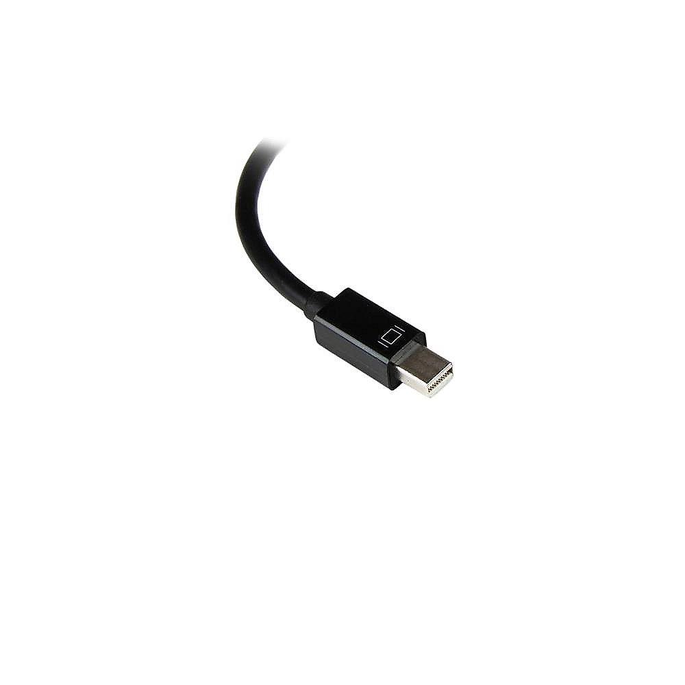 Startech Displayport Adapter 0,18m mini DP zu VGA aktiv St./Bu. schwarz, Startech, Displayport, Adapter, 0,18m, mini, DP, VGA, aktiv, St./Bu., schwarz