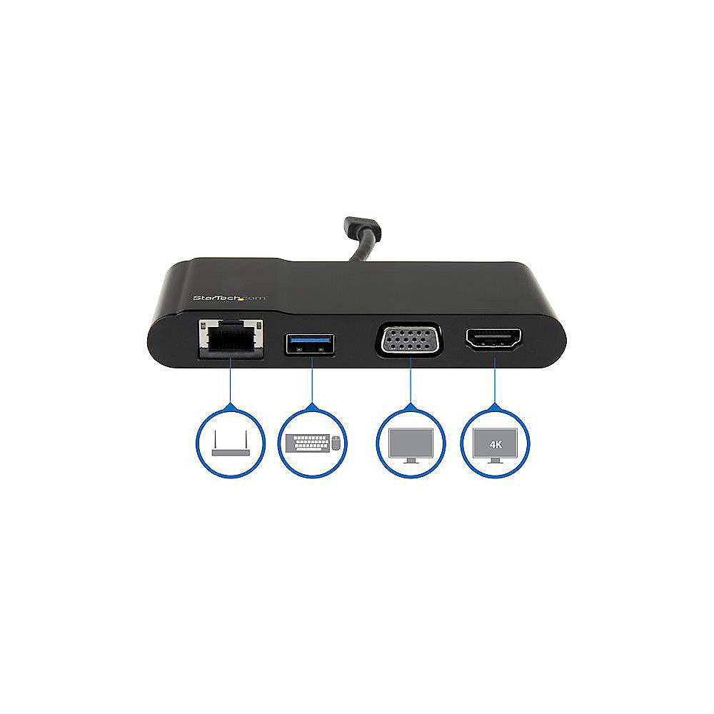 Startech USB 3.0 Multifunktions Adapter 4K HDMI/VGA schwarz