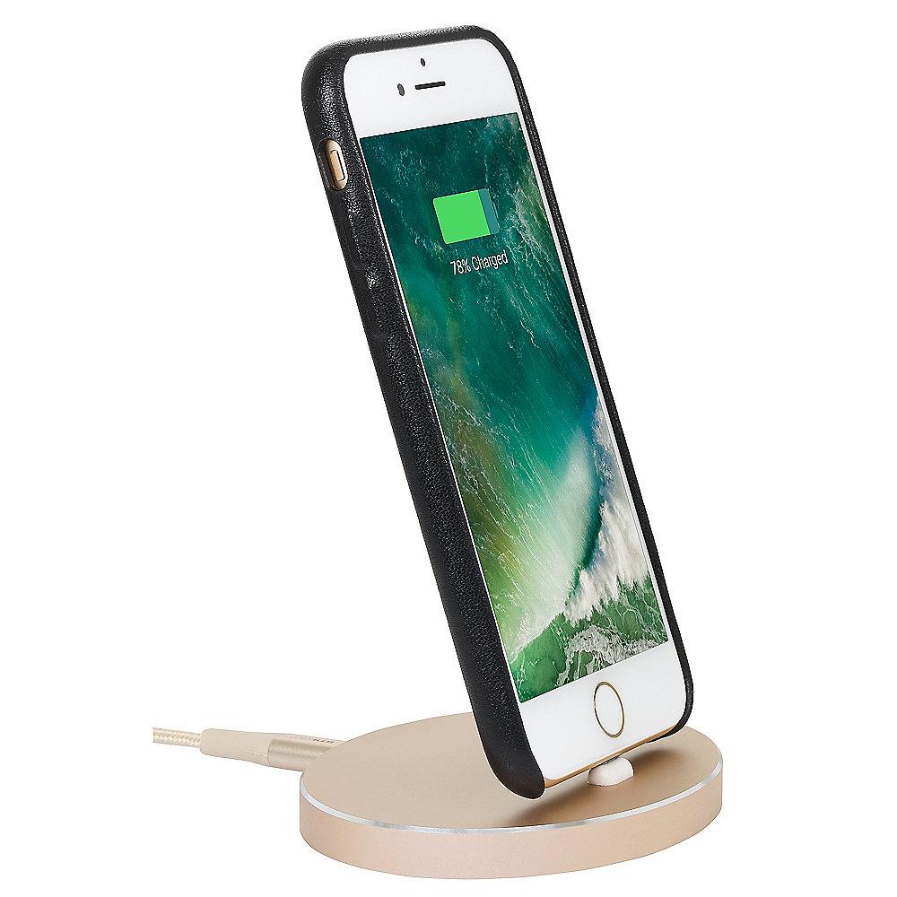 StilGut Airdock Oval iPhone Dockingstation, gold, StilGut, Airdock, Oval, iPhone, Dockingstation, gold