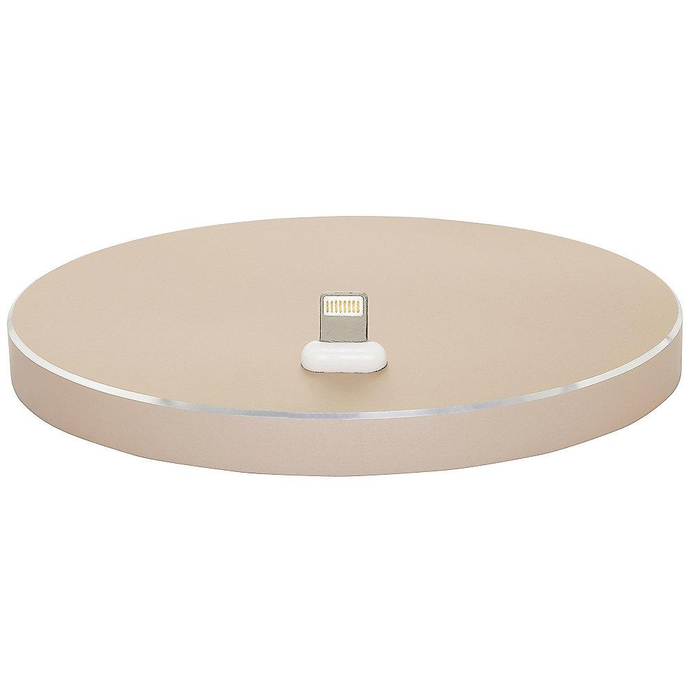 StilGut Airdock Oval iPhone Dockingstation, gold