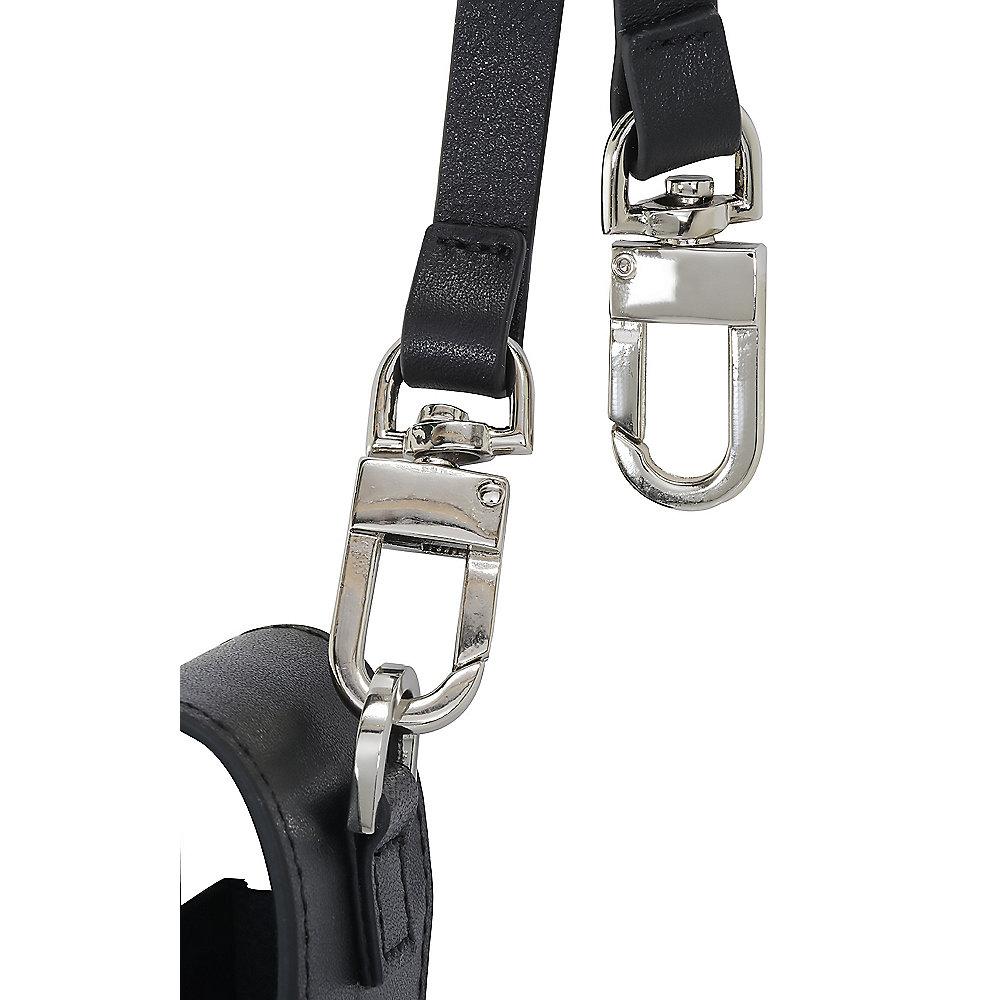 StilGut AirPod Case mit Lederband & Karabiner schwarz nappa