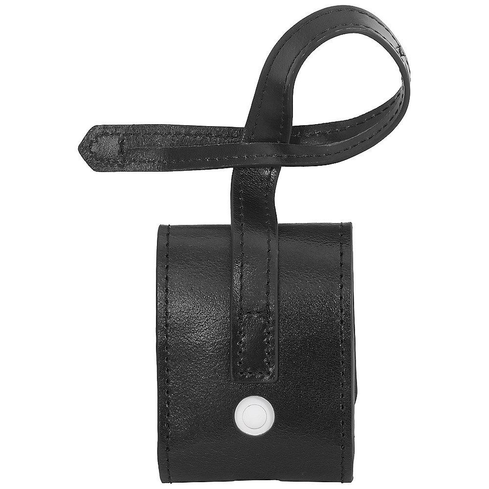 StilGut AirPod Case mit Lederband schwarz nappa